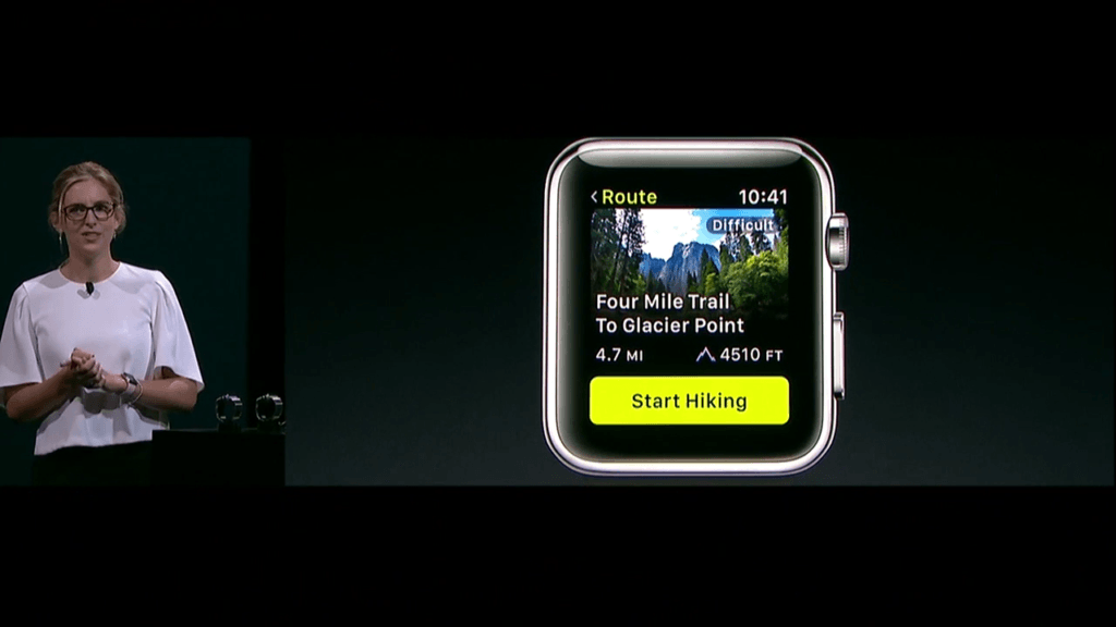 ViewRanger at Apple launch event - Apple Watch Series 2 app ViewRanger at Apple launch event - Apple Watch Series 2 app