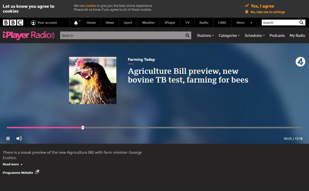 BBC Farming Today - Actiphage TB test