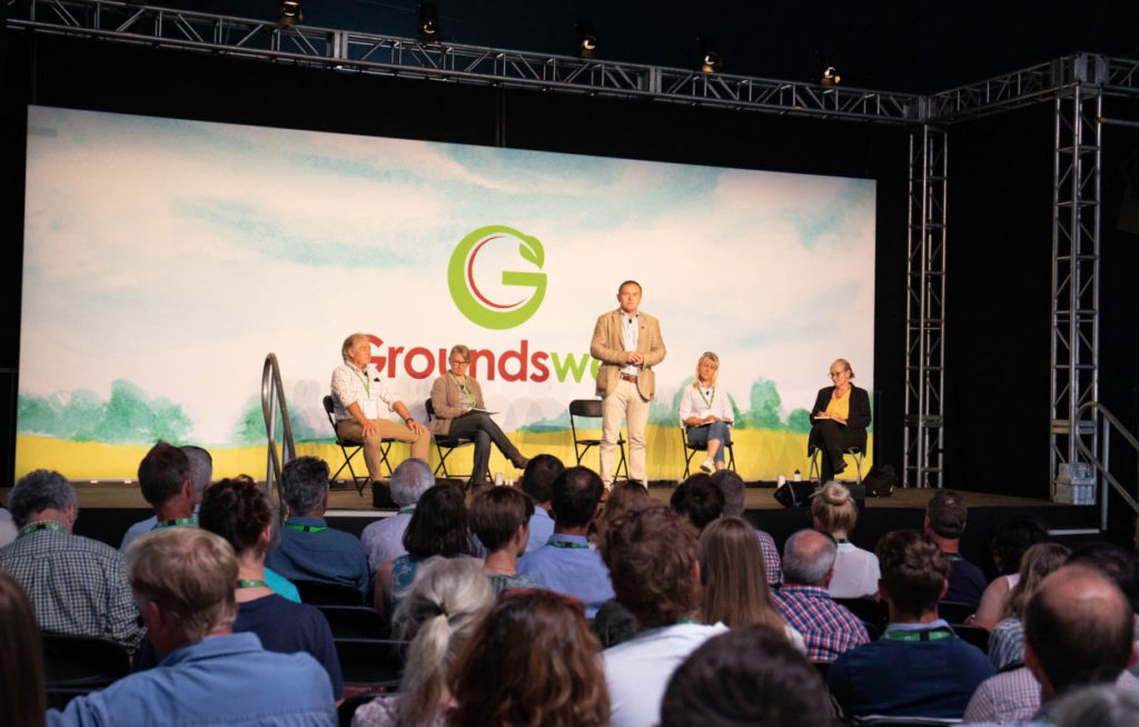 George Eustace speaking at Groundswell 2022 (credit Groundswell)